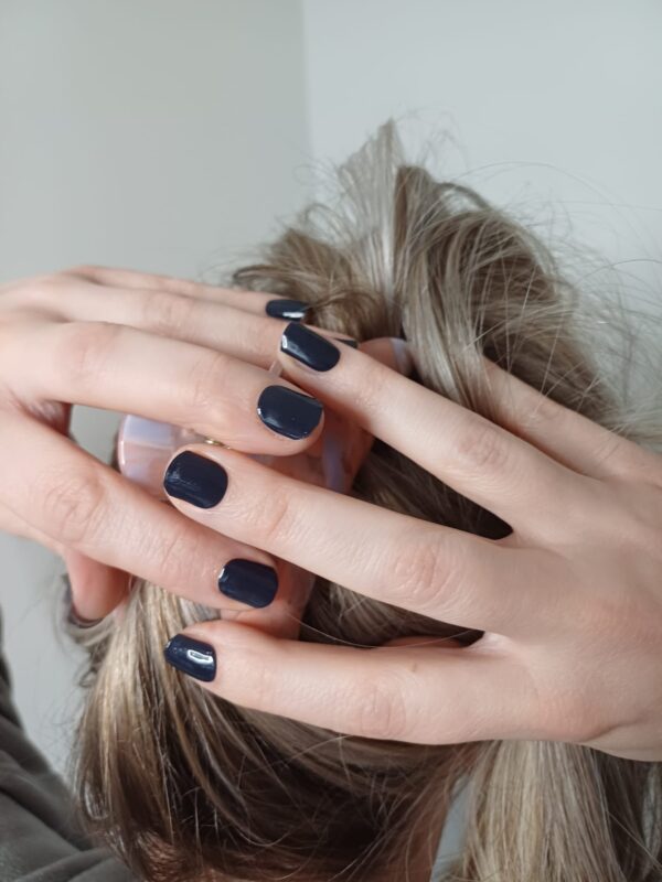 Gel nagel wrap Velvet Steel