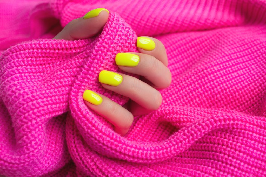 Neon yellow gelnagel wraps