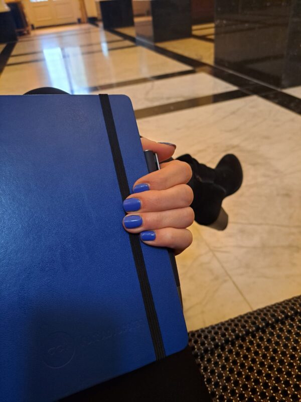 Boss Babe Blue gelnagel sticker