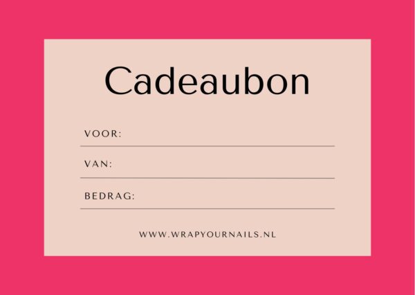 Cadeaubon van Wrap Your Nails