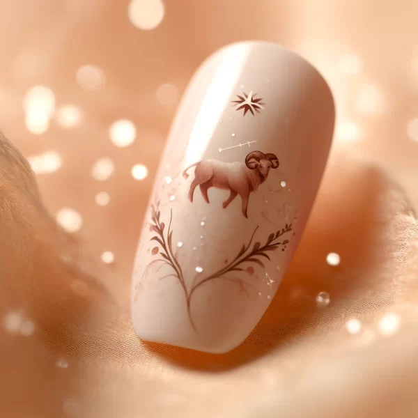 Sterrenbeeld gelnagelwraps Ram en Stier